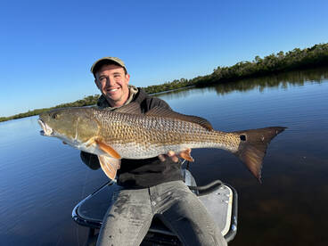 Hot redfish bite! 