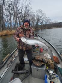 Early spring steelhead fishing
