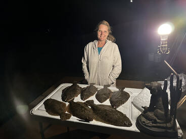 Flounder are hanging around