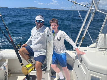 Father and son fishing trip