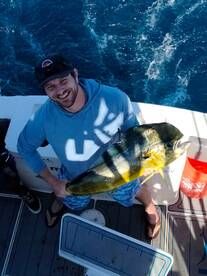 A moment of fishing and happiness