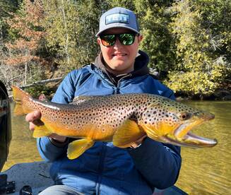Fantastic springtime brown trout fishing