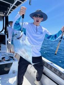 African pompano bite is on fire