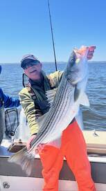 Non-stop striper action with big fish