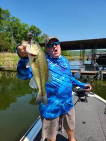 Largemouth up shallow