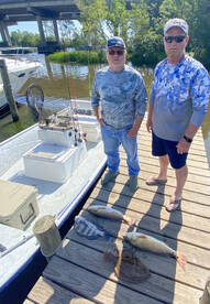 The good fishing is making easy work!