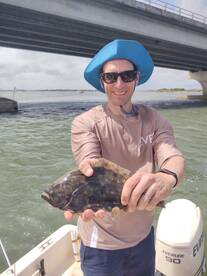 Flounder on artificial 