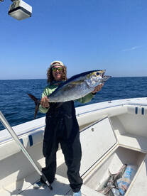 Live bait trolling on fire