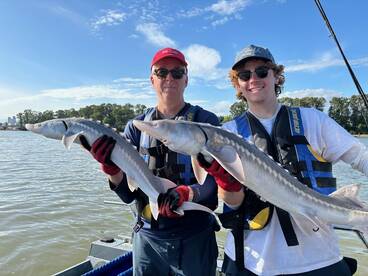 Alex and Dad make it a family affair.