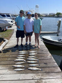 Speckle trout bite is on 