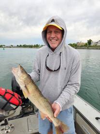 Giant walleye before the storm!!