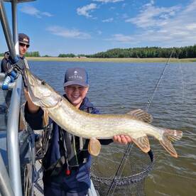 Summer fishing for northern pike