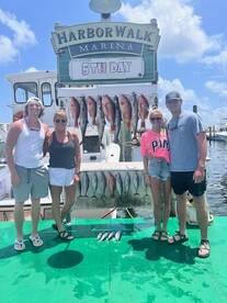 Weather is fine and the fish are chewing