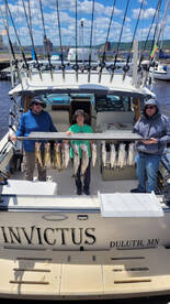 Lake Trout, salmon, and walleye!