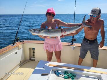 Near shore Red hot King Fish bite