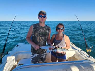 Inshore trolling with avid anglers