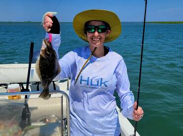 She wanted to catch and cook Fluke