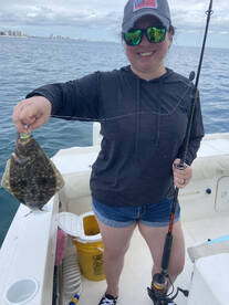 Flounder and Kings near shore!