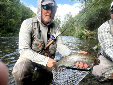 Trout fishing for our walk and wades has