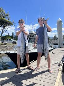 Double wahoo on our afternoon half day c