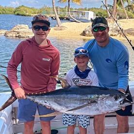 First Yellowfin Tuna for Kurt and family