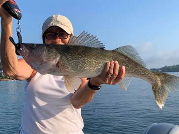 Lots of big walleye, stripers and hybrid