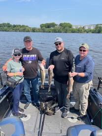 Fish were biting again yesterday for the