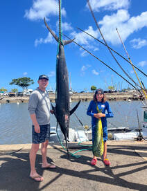 Mahimahi and blue marlin on the Kingston