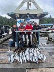 Cohos and pinks are starting to come in 