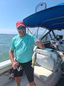 Perch bite is on fire!