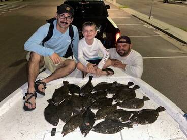 Beat the heat with a night time flounder