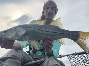 The largest snook of the morning