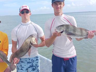 Redfish and black trim are hitting hard 
