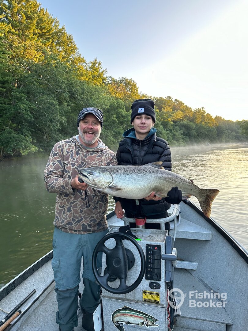 Aldin with his first king salmon!!