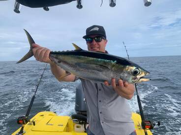 Great football yellowfin run!
