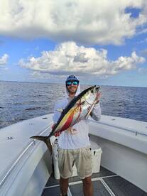Giant blackfin on johnny jigs 