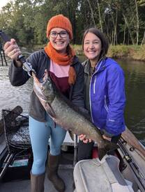Salmon fishing on the Manistee river