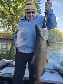Salmon fishing the Big Manistee river