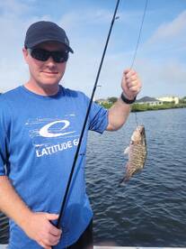 Usaf recruiter Greg enjoys gray snapper 