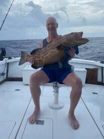 Grouper just before the hurricane Milton