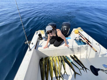 Mahi mahi on fire 