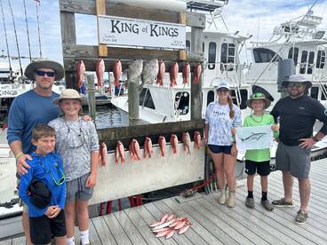 Vermillion snapper and sharks!