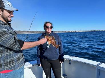 Mom catches a nice Sculpin