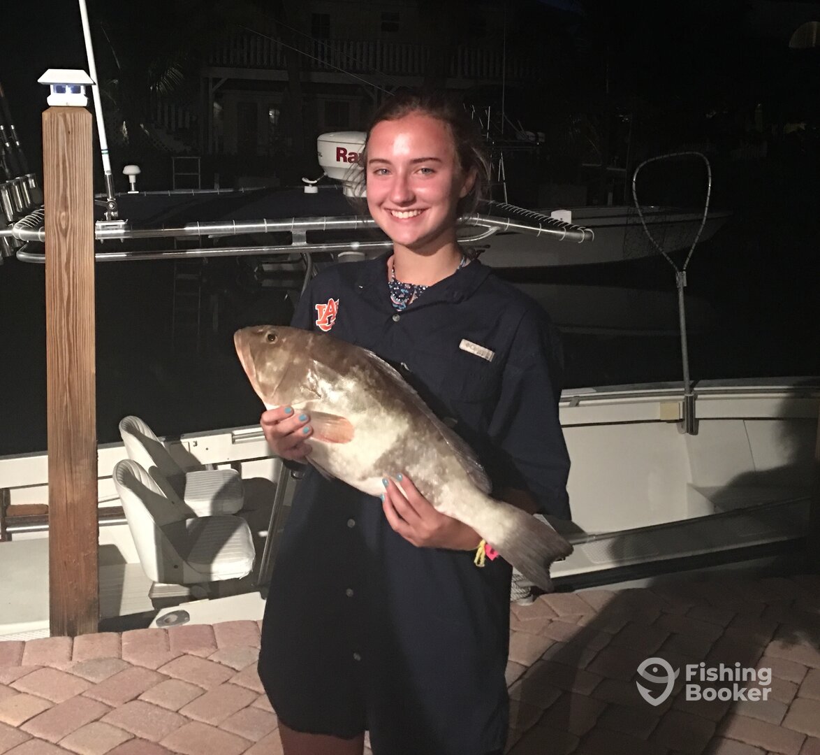 12lb grouper this young girl caught