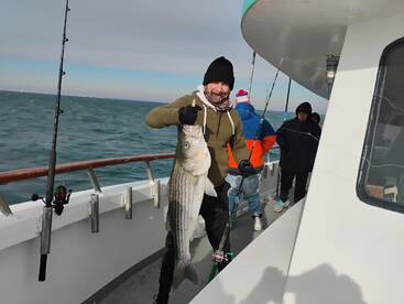 Striped Bass jigging trip