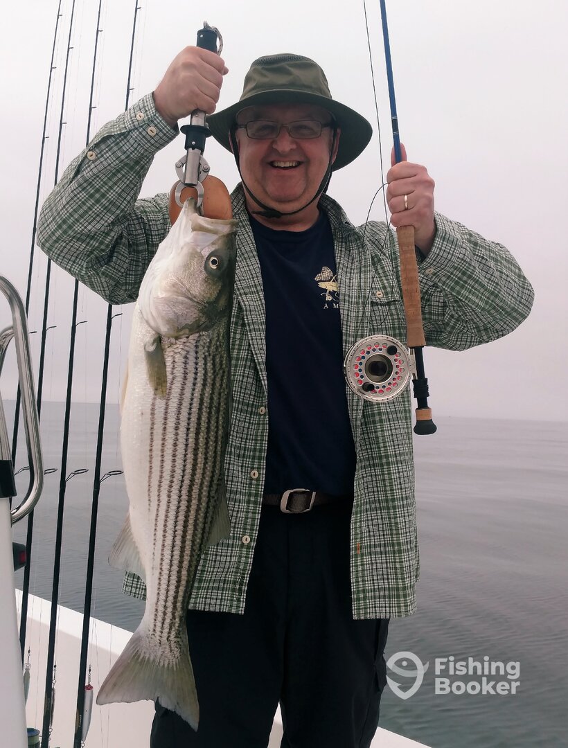 Trout angler gets taken to the backing!