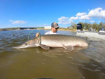 Lure fishing has been great for giant ga