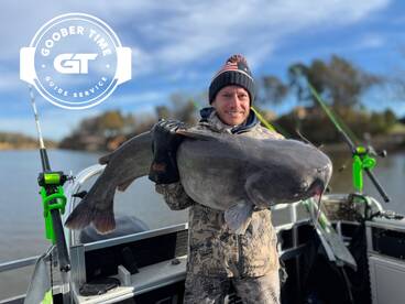 Two giant blue catfish!