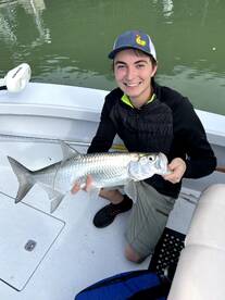 1/2 day winter time action, tarpon, grou
