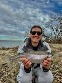 Winter time open water shore fishing!!! 